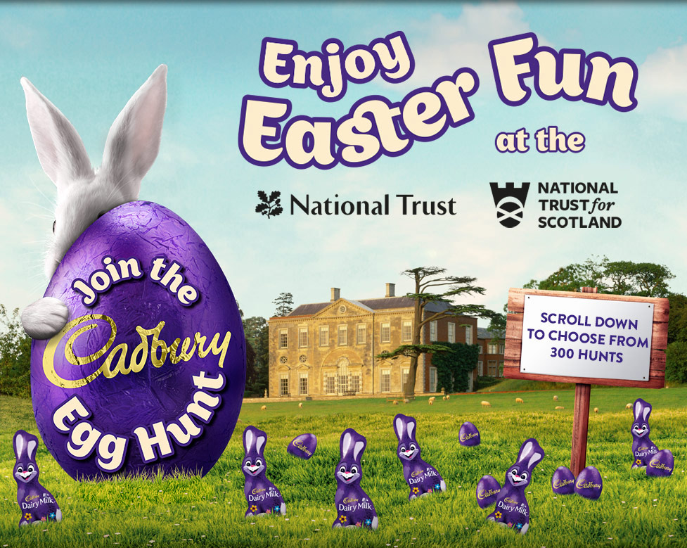 Cadbury Easter. Cadbury Easter Egg. Easter in great Britain. Easter Sans.